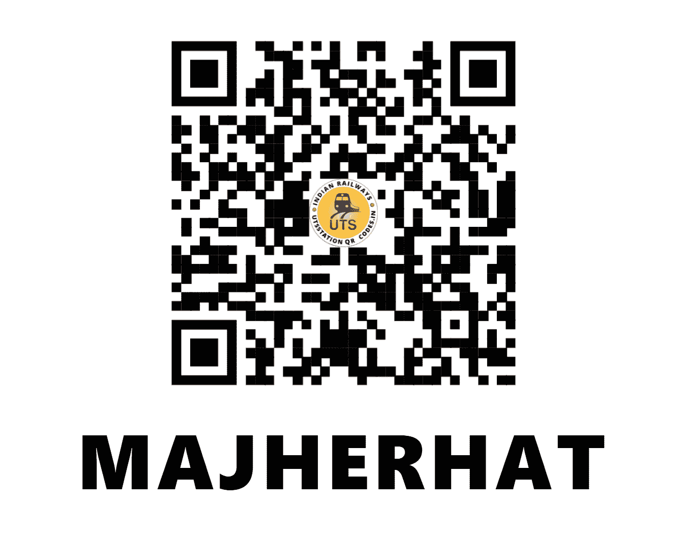 UTS QR Code for MAJHERHAT - MJT - ER (WEST BENGAL)